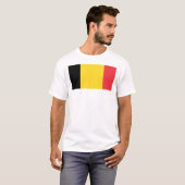 ベルギーの旗 Tシャツ (正面フル)
