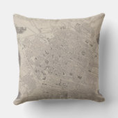 ベルギーの旧式な地図 クッション (裏面)