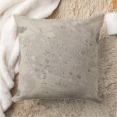 ベルギーの旧式な地図 クッション (ブランケット)