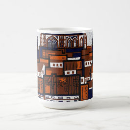 ベルギーの木版画 コーヒーマグカップ