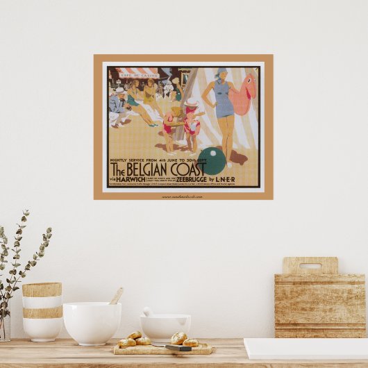ベルギーの海岸のポスター ポスター (キッチン)