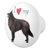 ベルギーの牧羊犬が大好き セラミックノブ (右)