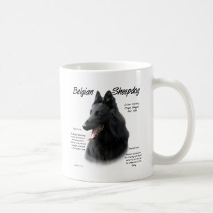 ベルギーの牧羊犬の歴史のデザイン コーヒーマグカップ