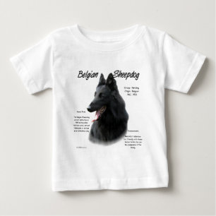 ベルギーの牧羊犬の歴史;すべての牧羊犬について ベビーTシャツ