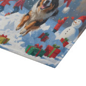 ベルギーの牧羊犬 クリスマスの雪の風景 カッティングボード (角)