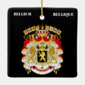 ベルギーの王室のクリスマス飾り セラミックオーナメント (裏面)