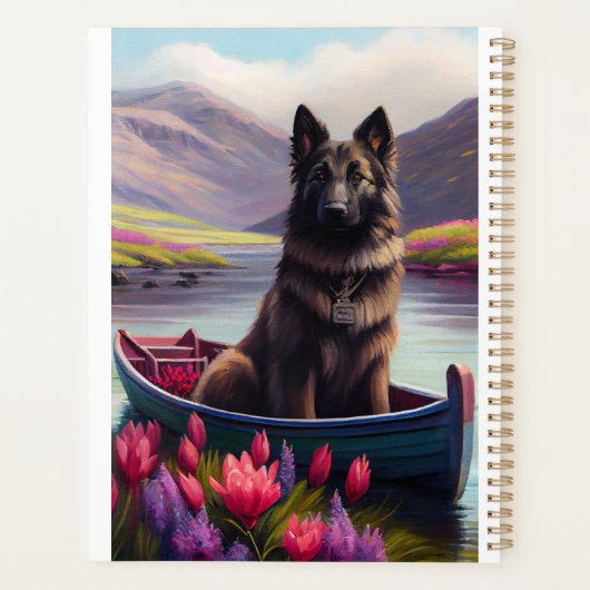 ベルギーの羊飼いがパドルに:風光明媚な冒険 プランナー手帳 (裏面)