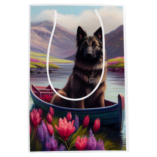 ベルギーの羊飼いがパドルに：風光明媚な冒険 ミディアムペーパーバッグ (正面)