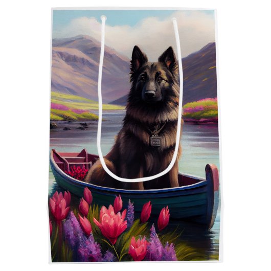 ベルギーの羊飼いがパドルに：風光明媚な冒険 ミディアムペーパーバッグ (裏面)