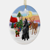 ベルギーの羊飼いのために治療する セラミックオーナメント (右)