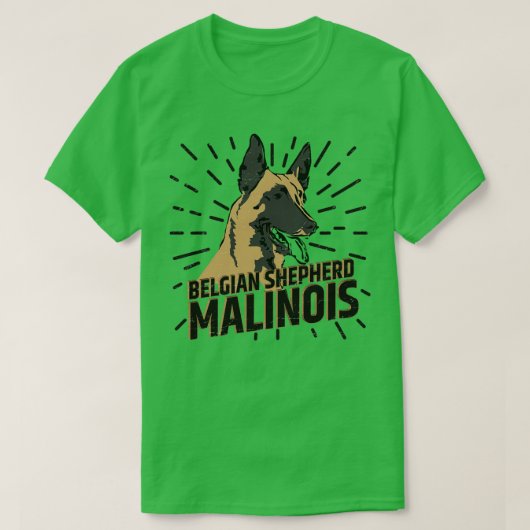 ベルギーの羊飼いマリノワ(8) Tシャツ (デザイン正面)
