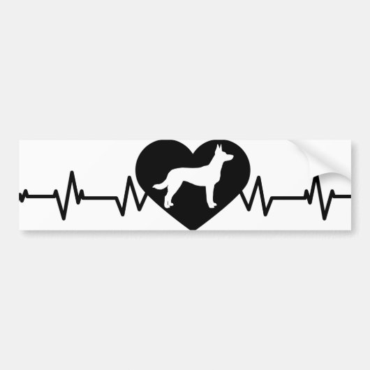 ベルギーの羊飼い- Malinoisのバンパーステッカー バンパーステッカー (正面)