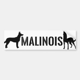 ベルギーの羊飼い- Malinoisのバンパーステッカー バンパーステッカー