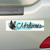 ベルギーの羊飼い- Malinoisのバンパーステッカー バンパーステッカー (車上)