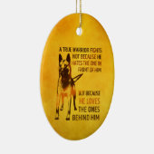 ベルギーの羊飼い- Malinois -本当の戦士 セラミックオーナメント (右)