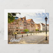 ベルギーの美しいゲント ポストカード (正面/裏面)