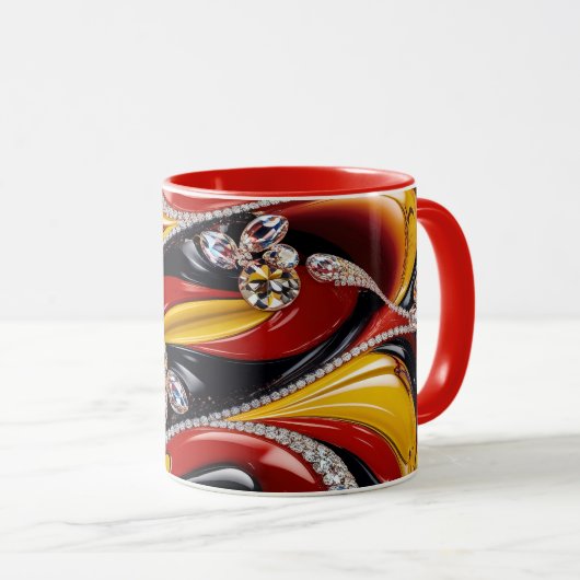 ベルギーの色を使用したマグカップ マグカップ (正面右)