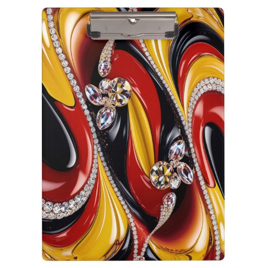 ベルギーの色を使用した愛国的クリップボード クリップボード (正面)