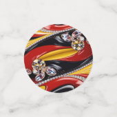 ベルギーの色を使用した表紙吹雪 コンフェッティ (スモール正面)