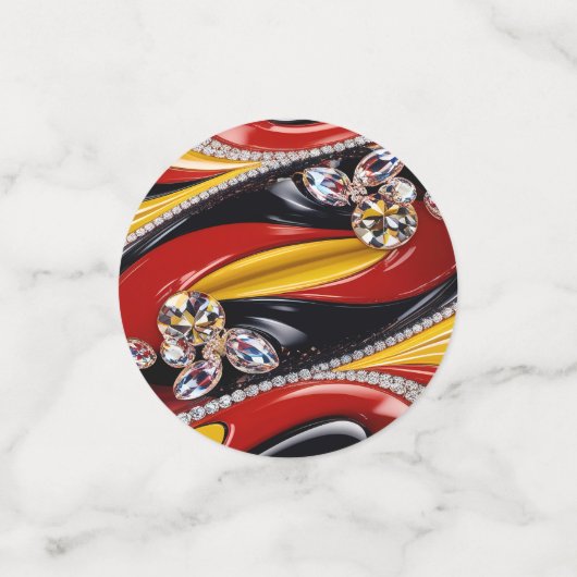 ベルギーの色を使用した表紙吹雪 コンフェッティ (スモール正面)