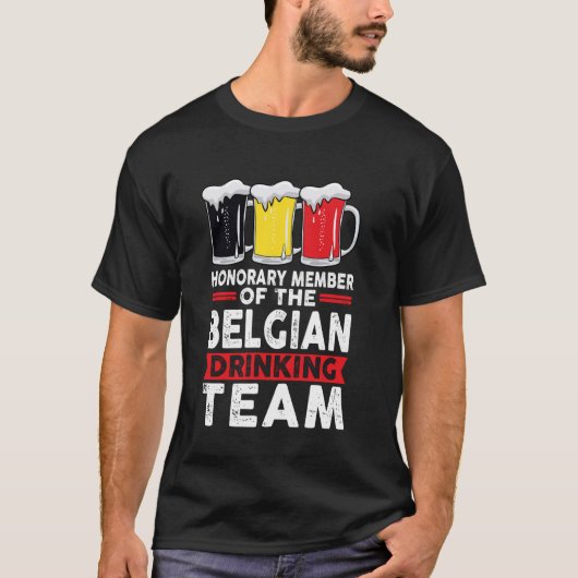 ベルギーの飲みチーム、ベルギの名誉会員 Tシャツ (正面)