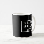 ベルギーの首都の座標 – ブリュッセル コーヒーマグカップ (正面右)