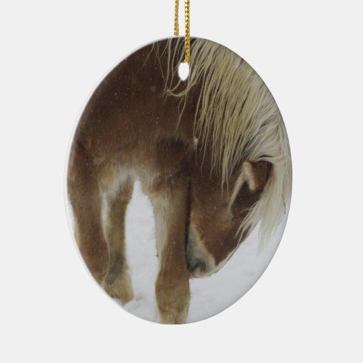 ベルギーの馬のオーナメント セラミックオーナメント (右)
