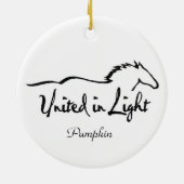 ベルギーの馬のオーナメント セラミックオーナメント (裏面)