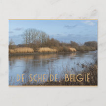 ベルギーのDendermondeのRiver Scheldt View