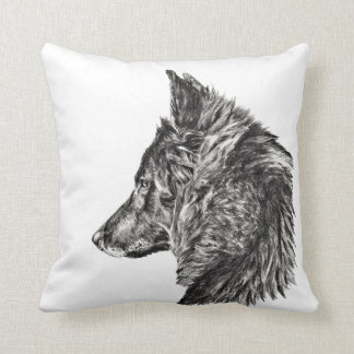 ベルギーのgroenendael犬 クッション