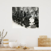 ベルギーのWWIIアメリカ兵 ポスター (キッチン)