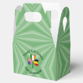 ベルギーアイリッシュアメリカンシャムロックパーソナライズされた国旗 フェイバーボックス (オープン)