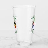ベルギーアイリッシュアメリカンフラッグスシャムロパーソナライズされたック タンブラーグラス (左)