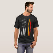 ベルギーアメリカ国旗Tシャツ – プライドベルギーUSA Tシャツ (正面フル)