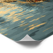 ベルギーイラストレーショントラベルアートヴィンテージ ポスター (角)