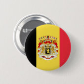 ベルギーカスタムブラックイエローレッド国旗 缶バッジ (正面&裏面)