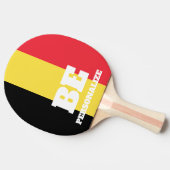ベルギーカスタム国旗の卓球卓球ラケット 卓球ラケット (横)