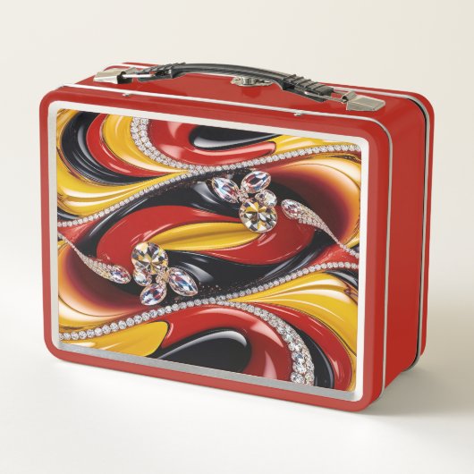 ベルギーカラーの金属ステンレス弁当箱 メタルランチボックス (裏面)