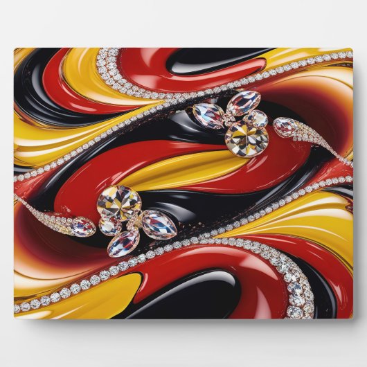 ベルギーカラー付きプラークモダンデザイン フォトプラーク (正面)