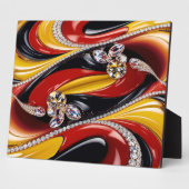 ベルギーカラー付きプラークモダンデザイン フォトプラーク (側面)