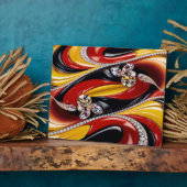 ベルギーカラー付きプラークモダンデザイン フォトプラーク (側面)