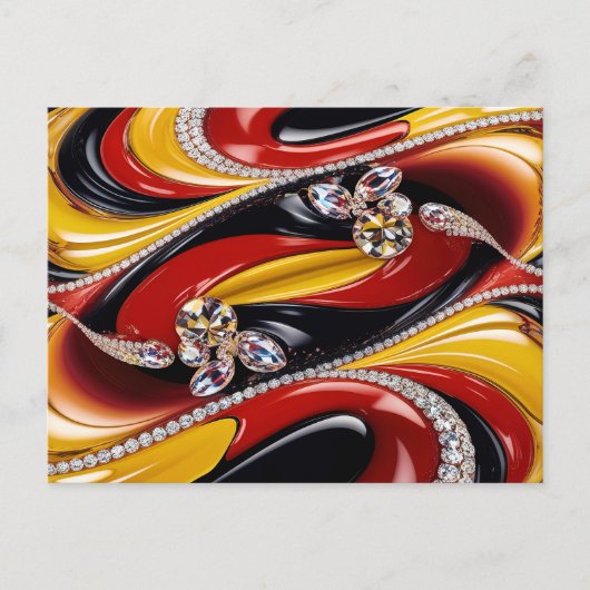 ベルギーカラー付きポストカードデザイン ポストカード (正面)