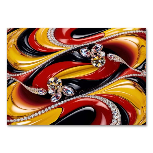 ベルギーカラー付き特殊テーブルカード テーブルナンバー (正面)