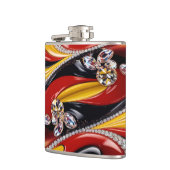 ベルギーカラー付き特殊フラスコデザイン フラスク (左)