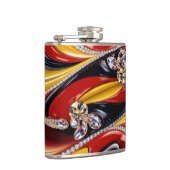 ベルギーカラー付き特殊フラスコデザイン フラスク (右)