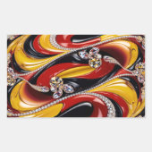 ベルギーカラー付き長方形シール 長方形シール (正面)