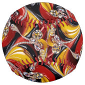 ベルギーカラー付ソフトボールデザイン ソフトボール (正面)