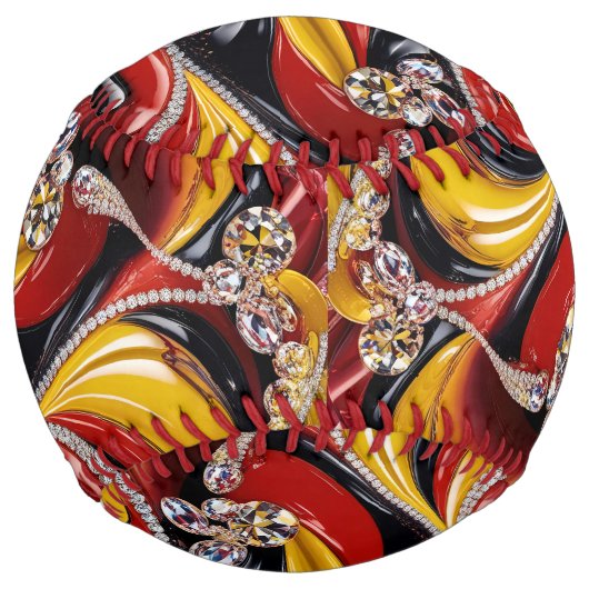 ベルギーカラー付ソフトボールデザイン ソフトボール (正面)