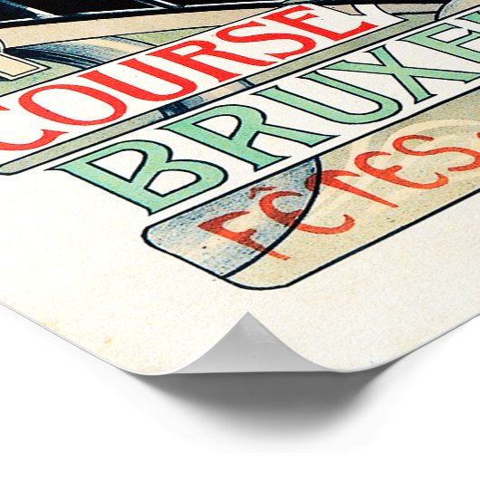 ベルギーカークラブアールヌーボージョージゴーディ ポスター (角)