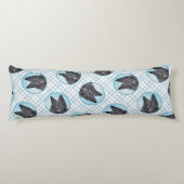 ベルギーグレンダエルシープドッグブラック絵を描ズ犬Ar ボディピロー (裏面)